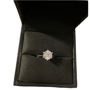 Francis Claire Capella Moissanite Ring - 1.70 carat DEF-color gemstone.
